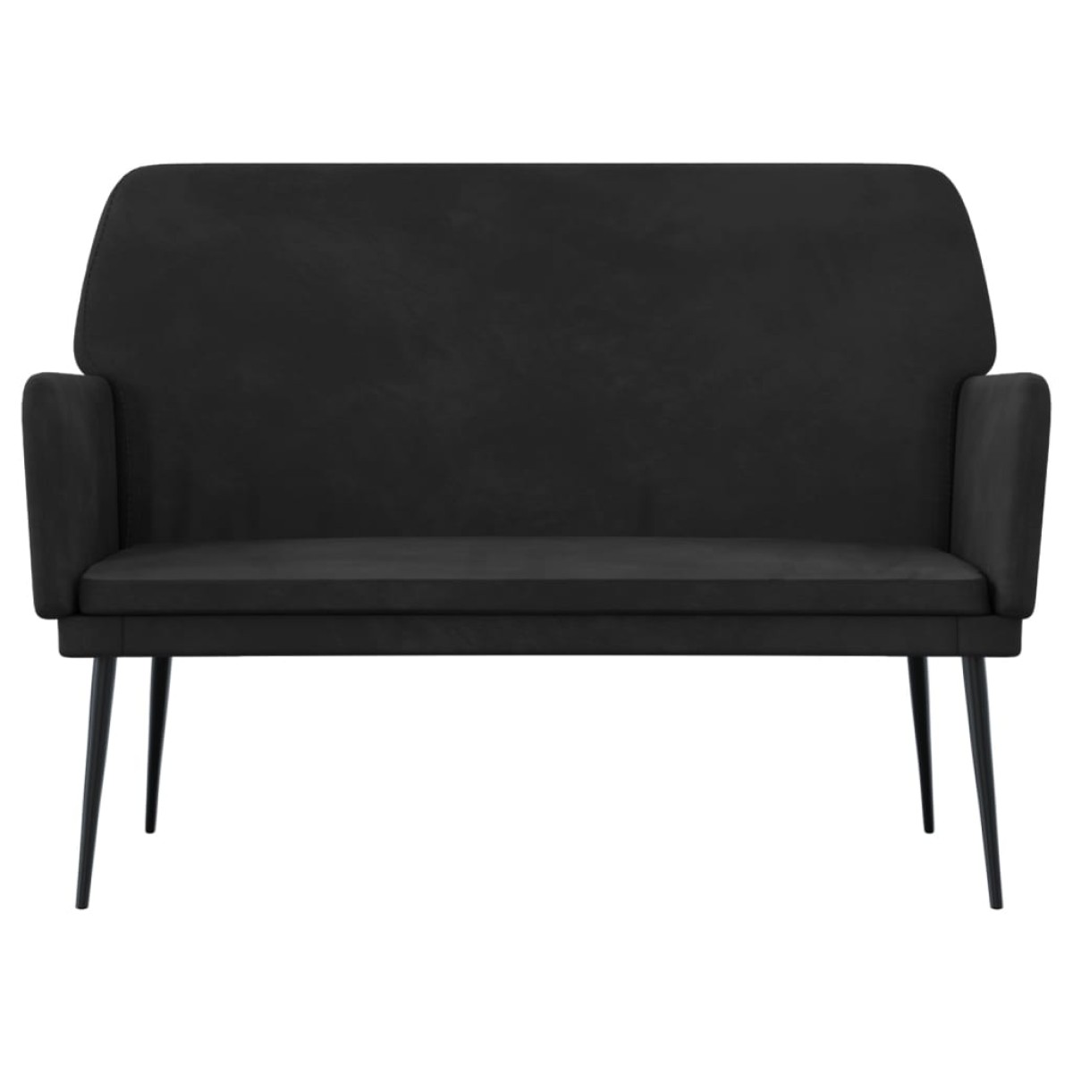 vidaXL Πάγκος Μαύρος 108x79x79 εκ. Βελούδινος
