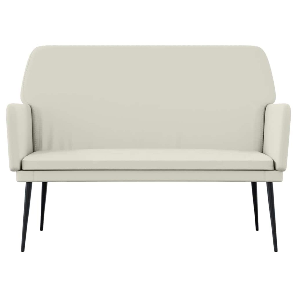 vidaXL Πάγκος Κρεμ 108x79x79 εκ. Βελούδινος