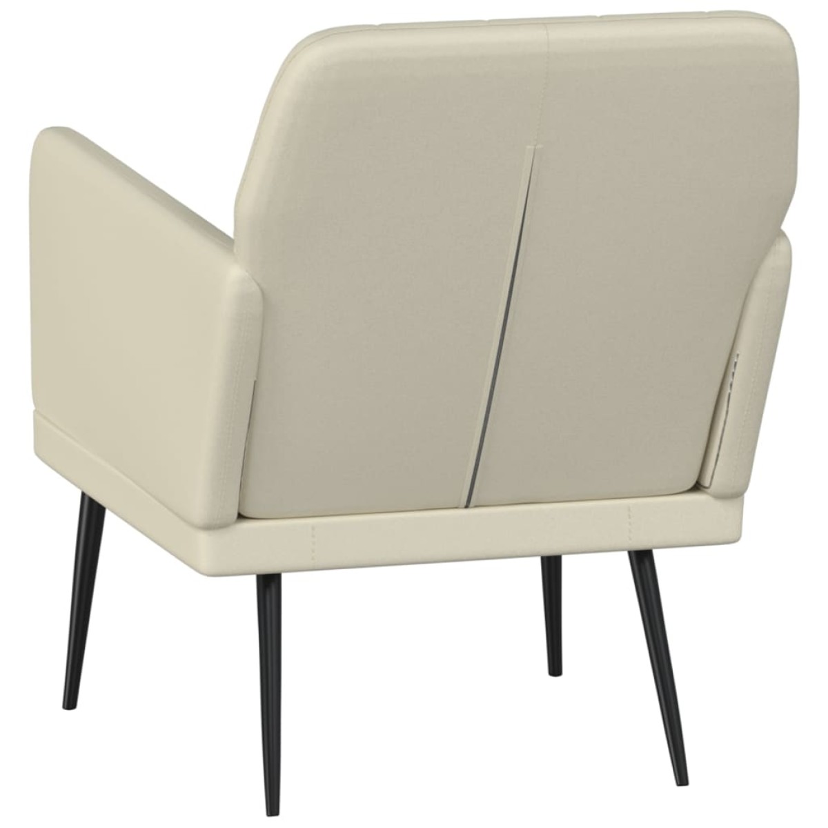 vidaXL Πολυθρόνα Κρεμ 61x78x80 εκ. από Συνθετικό Δέρμα