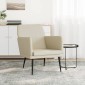 vidaXL Πολυθρόνα Κρεμ 61x78x80 εκ. από Συνθετικό Δέρμα