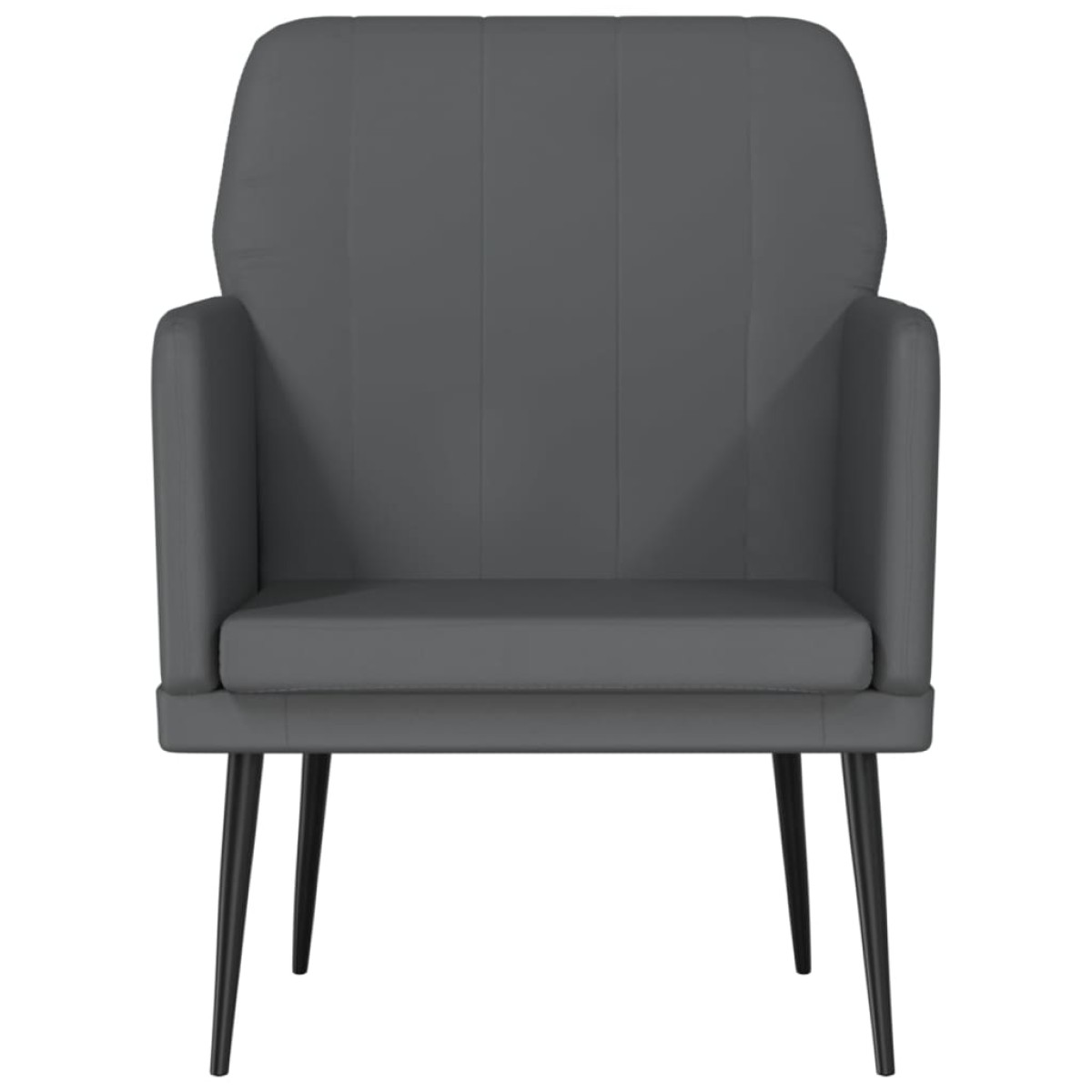 vidaXL Πολυθρόνα Γκρι 61 x 78 x 80 εκ. από Συνθετικό Δέρμα