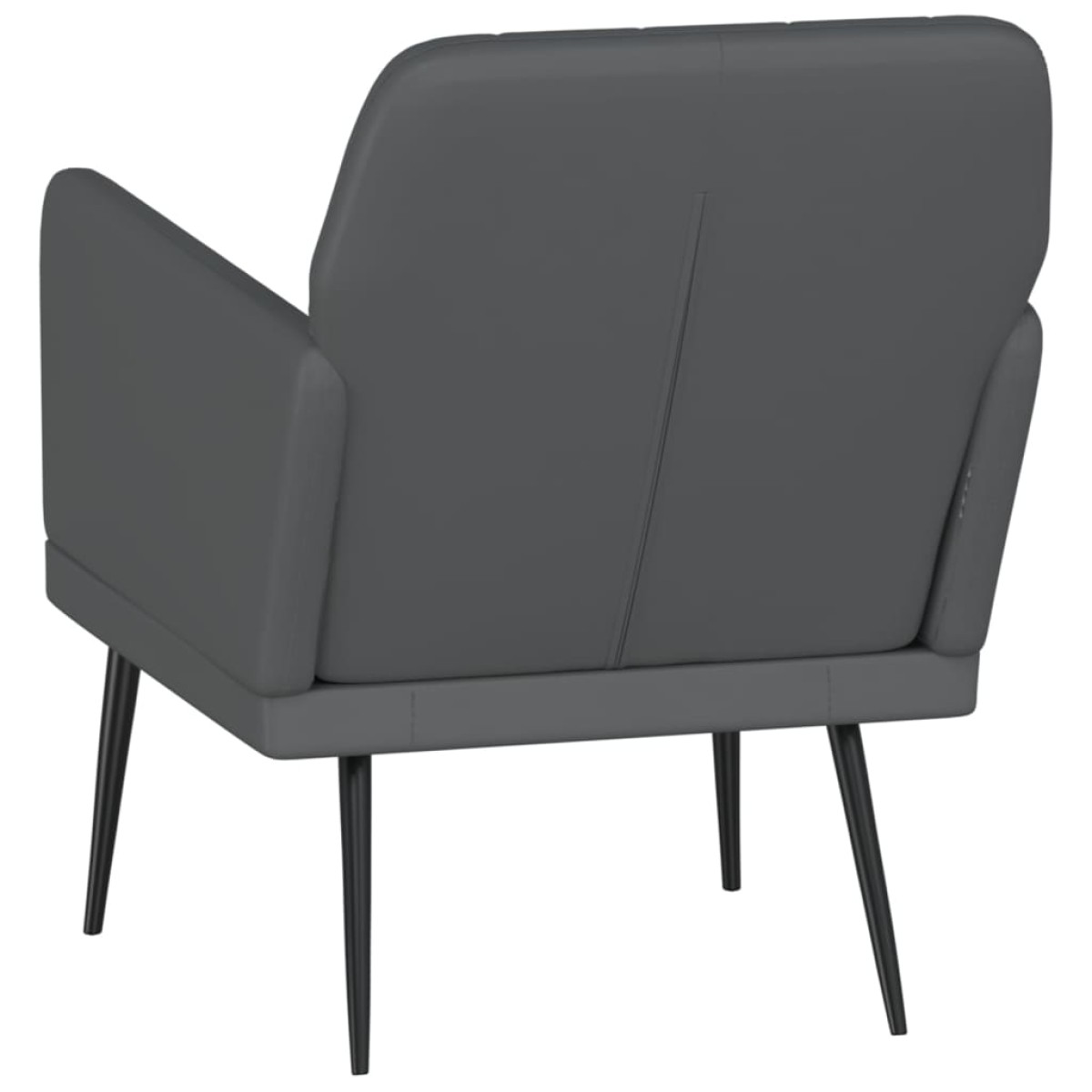 vidaXL Πολυθρόνα Γκρι 61 x 78 x 80 εκ. από Συνθετικό Δέρμα