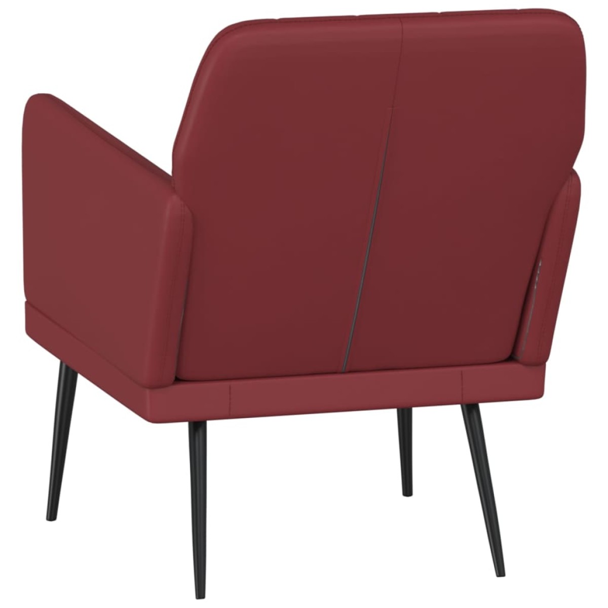 vidaXL Πολυθρόνα μπορντό 61 x 78 x 80 εκ. από Συνθετικό Δέρμα