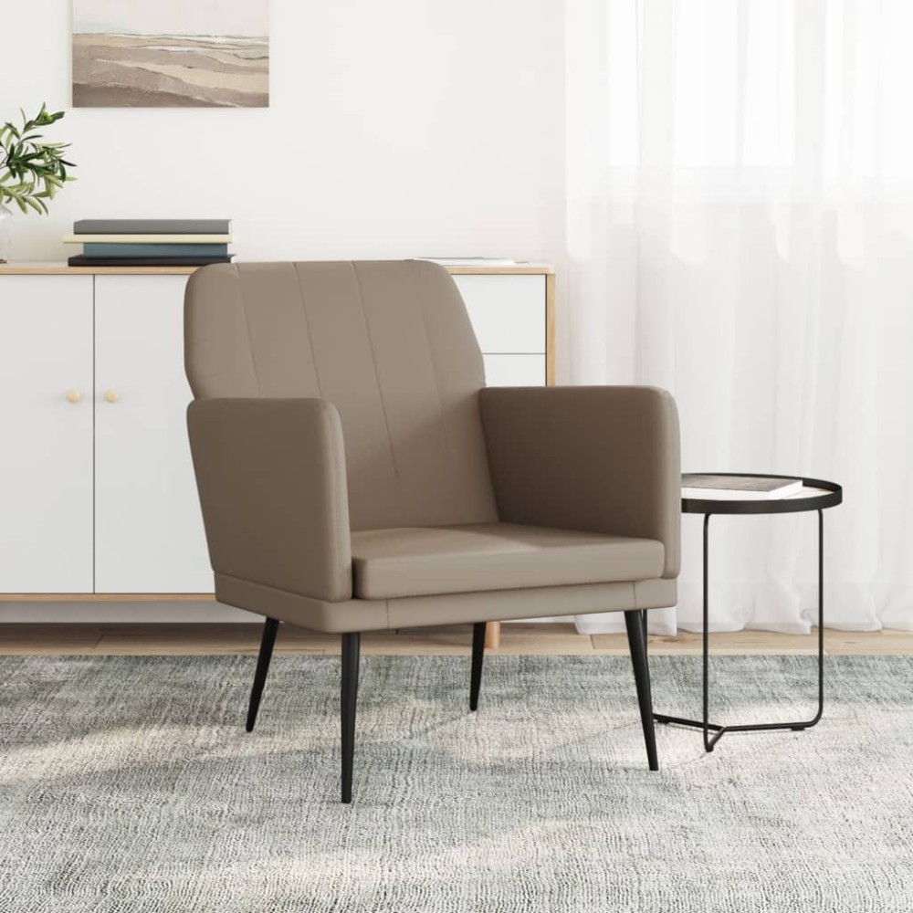 vidaXL Πολυθρόνα Cappuccino 61x78x80 εκ. από Συνθετικό Δέρμα