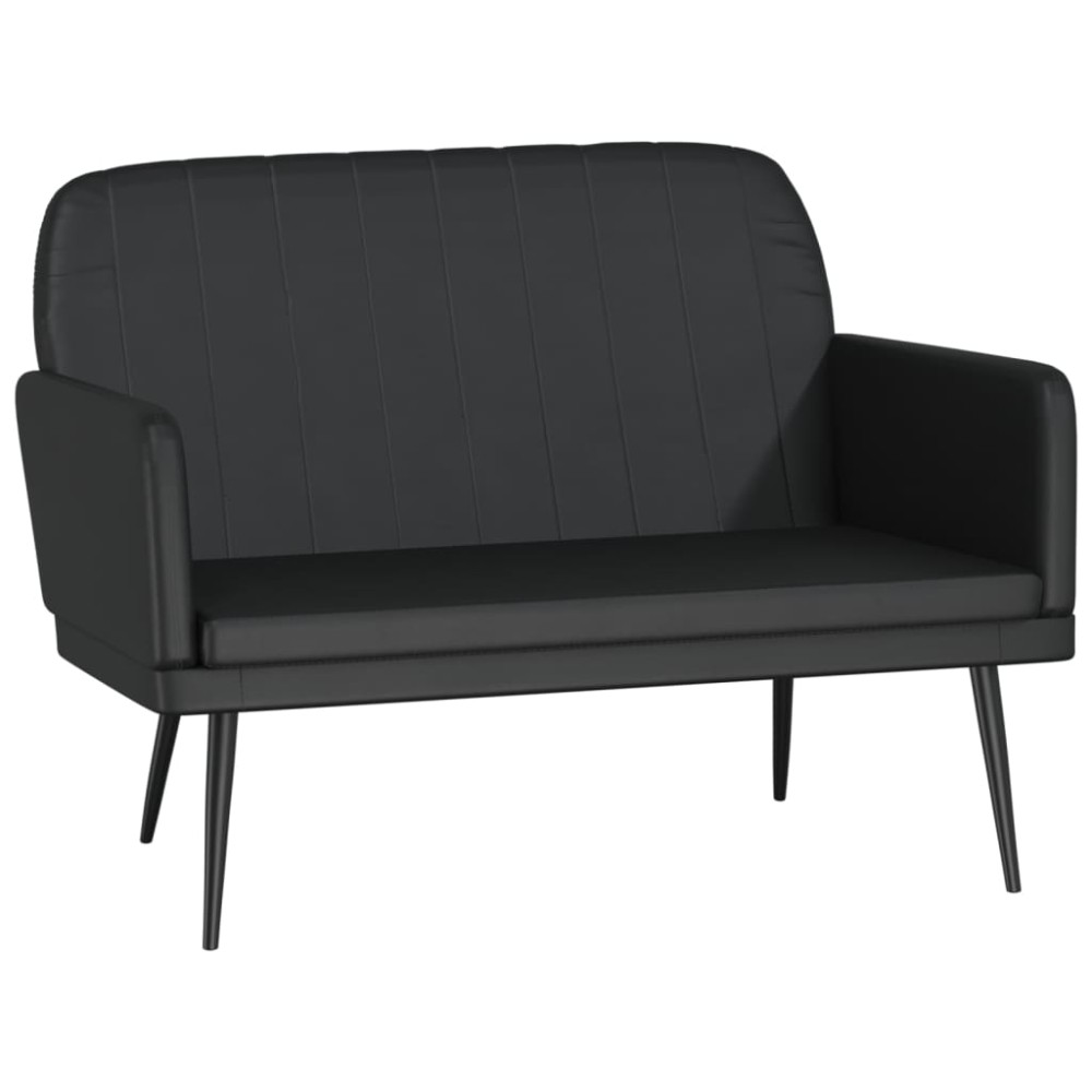 vidaXL Πάγκος Μαύρος 107 x 80 x 81 εκ. από Συνθετικό Δέρμα