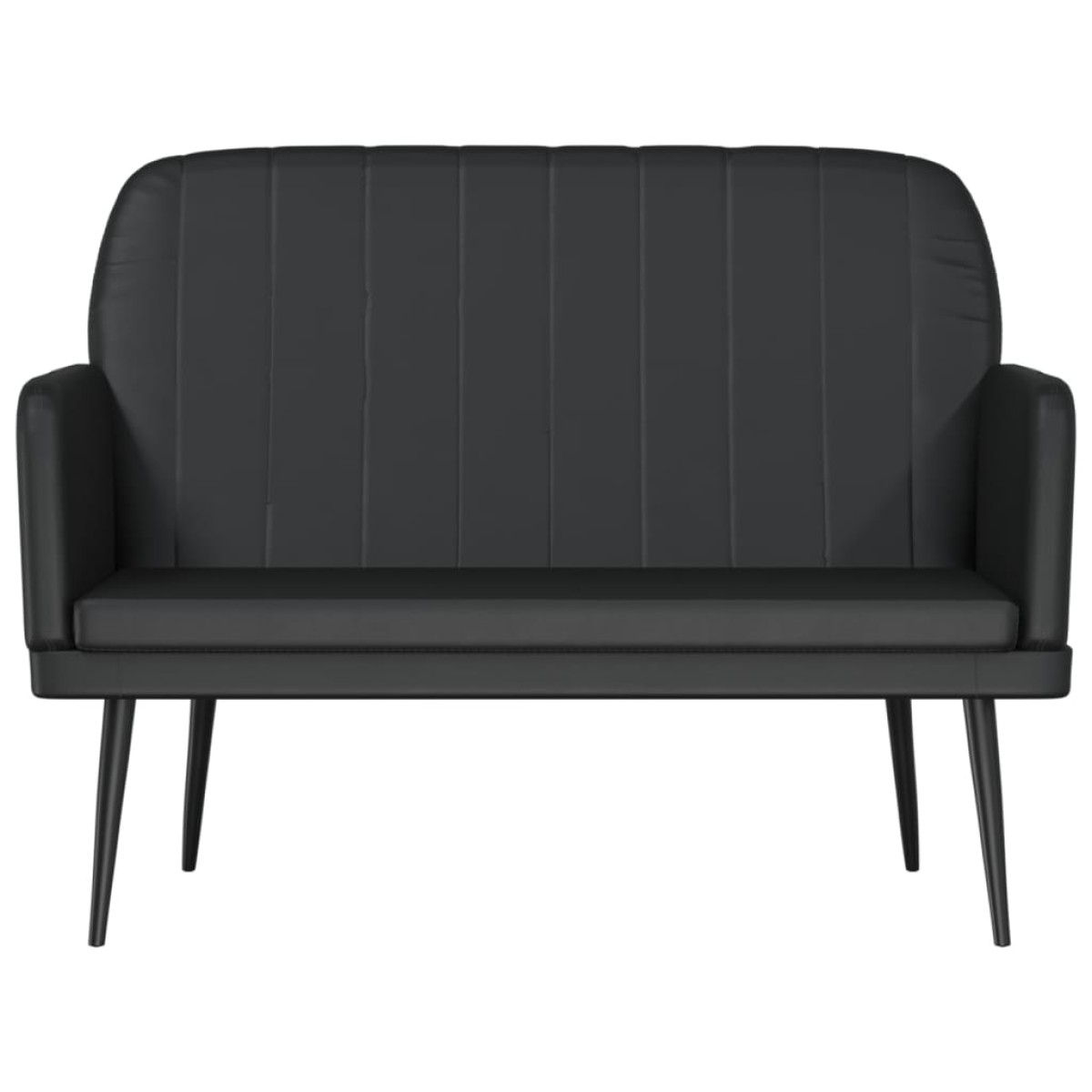 vidaXL Πάγκος Μαύρος 107 x 80 x 81 εκ. από Συνθετικό Δέρμα