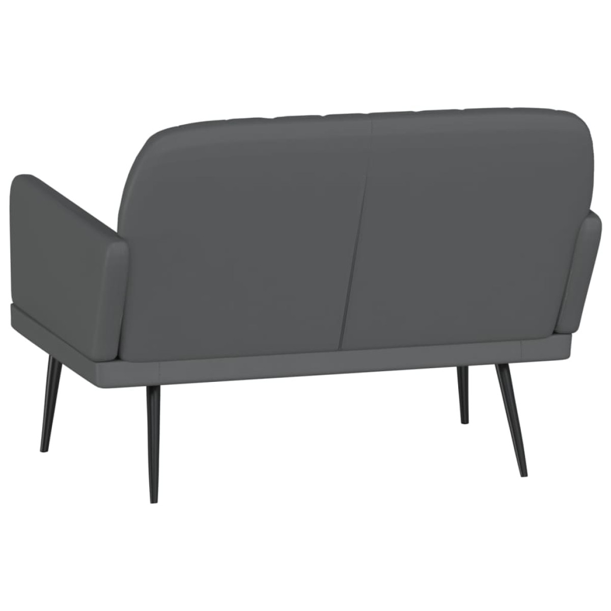 vidaXL Πάγκος Γκρι 107x80x81 εκ. από Συνθετικό Δέρμα