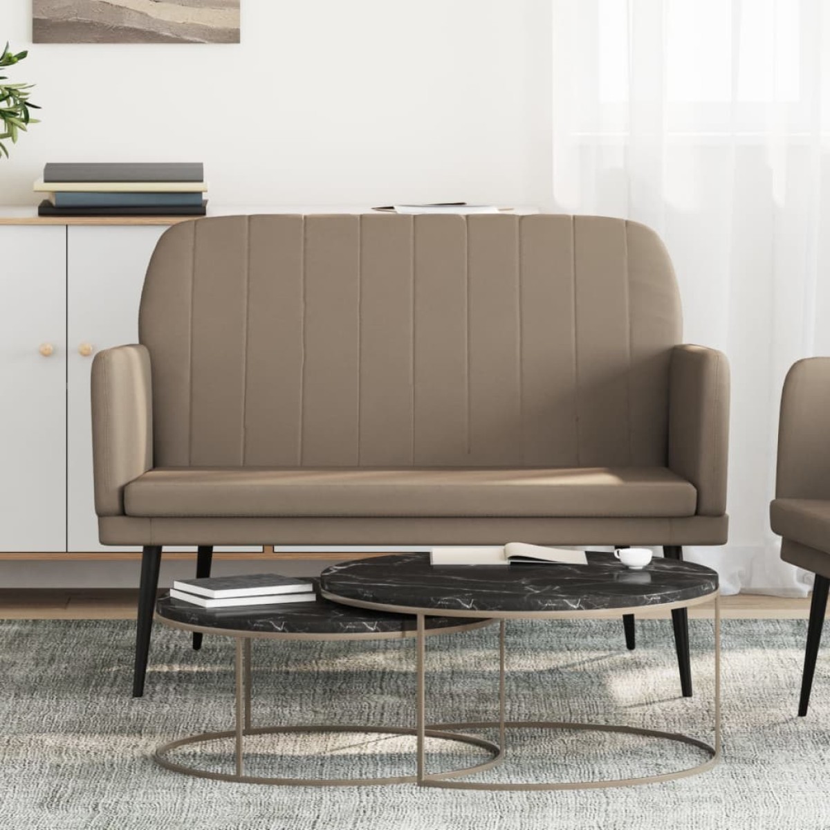vidaXL Πάγκος Καπουτσίνο 107x80x81 εκ. από Συνθετικό Δέρμα