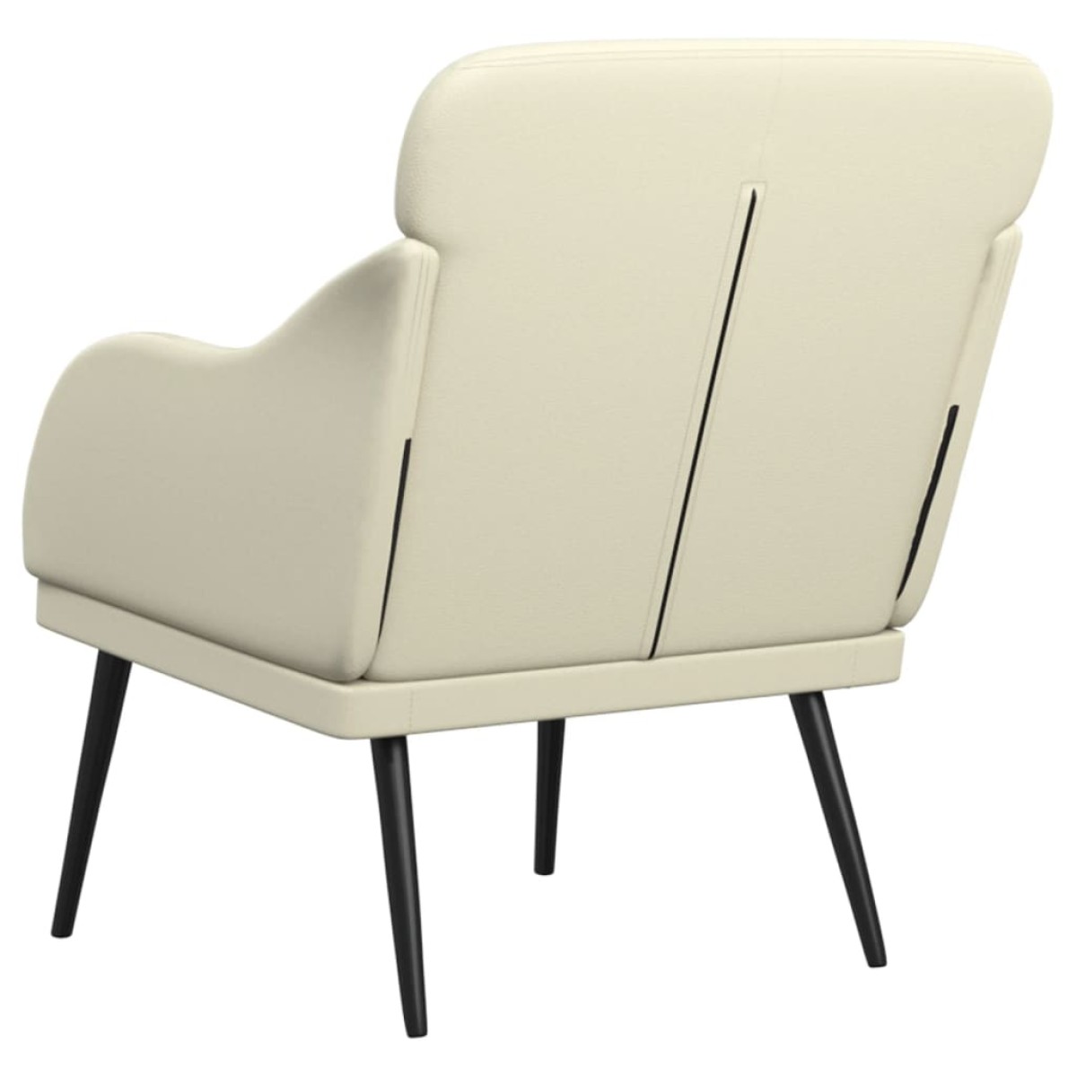 vidaXL Πολυθρόνα Κρεμ 63x76x80 εκ. από Συνθετικό Δέρμα