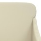 vidaXL Πολυθρόνα Κρεμ 63x76x80 εκ. από Συνθετικό Δέρμα