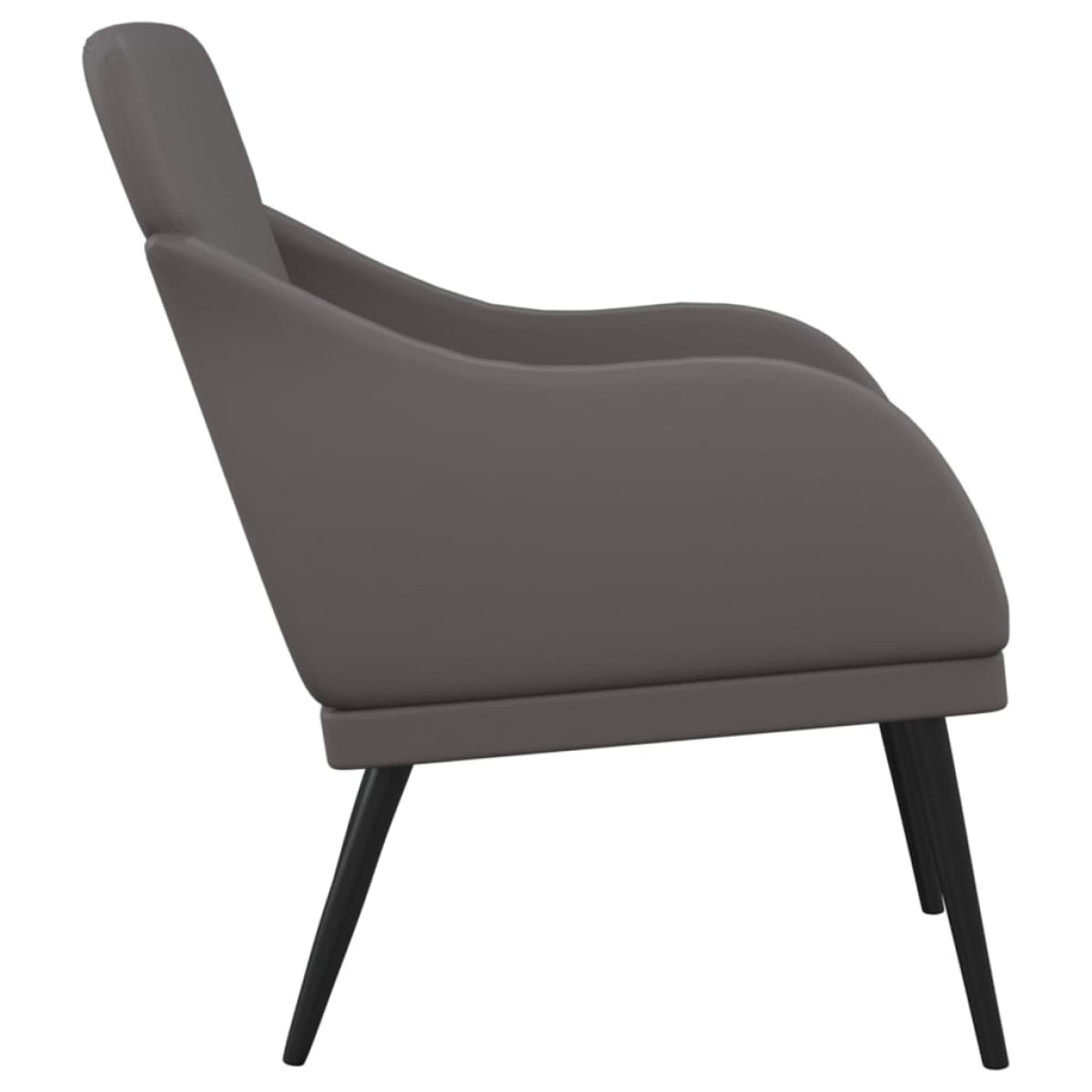 vidaXL Πολυθρόνα Γκρι 63 x 76 x 80 εκ. από Συνθετικό Δέρμα