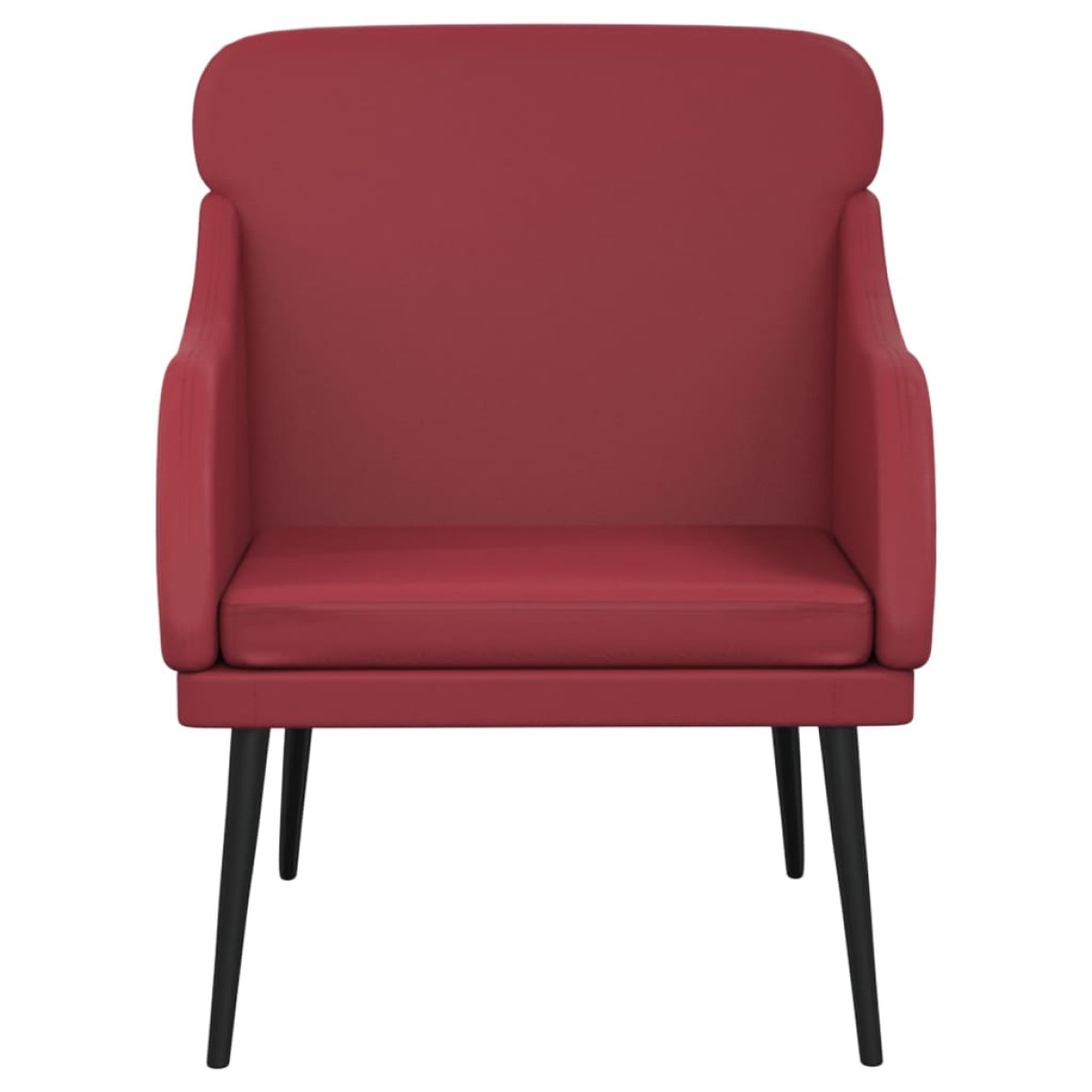 vidaXL Πολυθρόνα μπορντό 63x76x80 εκ. από Συνθετικό Δέρμα