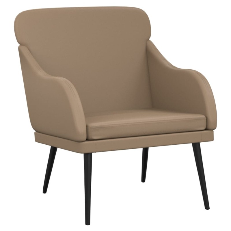 vidaXL Πολυθρόνα Cappuccino 63x76x80 εκ. από Συνθετικό Δέρμα