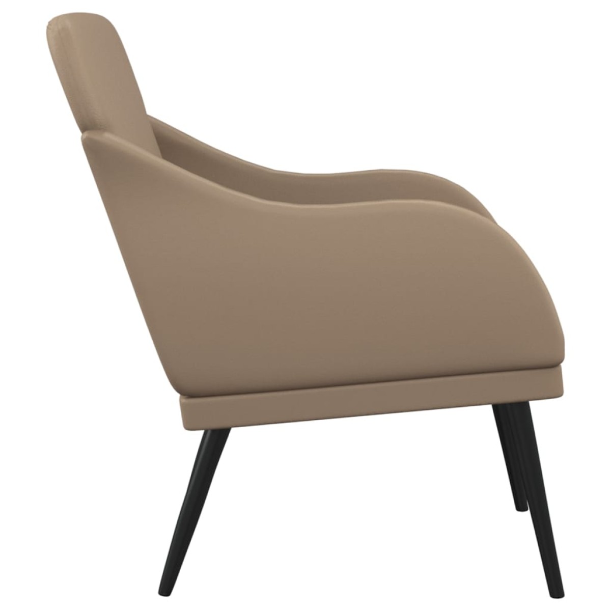 vidaXL Πολυθρόνα Cappuccino 63x76x80 εκ. από Συνθετικό Δέρμα