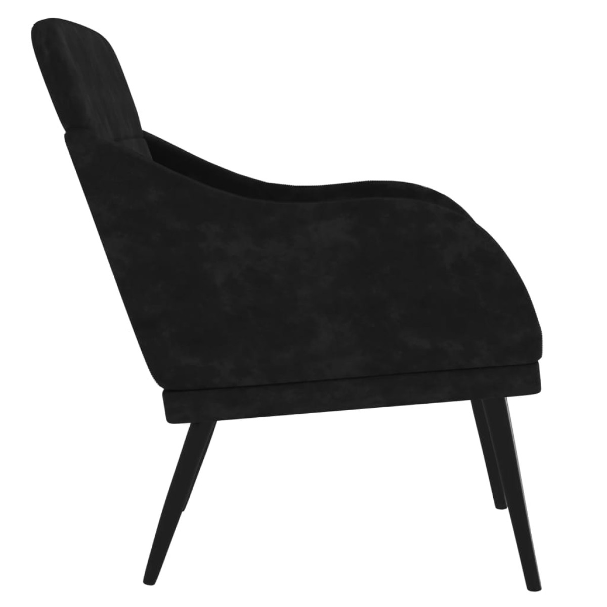 vidaXL Πολυθρόνα Μαύρη 63 x 76x 80 εκ. Βελούδινη