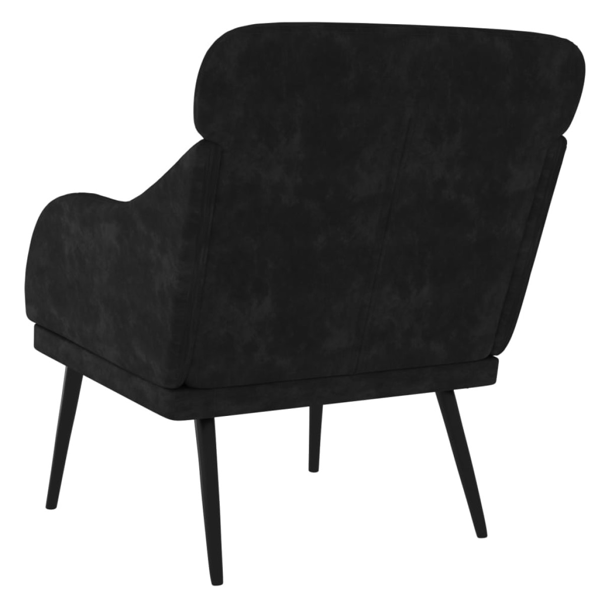 vidaXL Πολυθρόνα Μαύρη 63 x 76x 80 εκ. Βελούδινη
