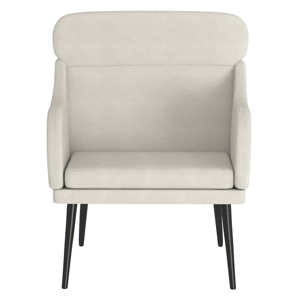 vidaXL Πολυθρόνα Κρεμ 63x76x80 εκ. Βελούδινη