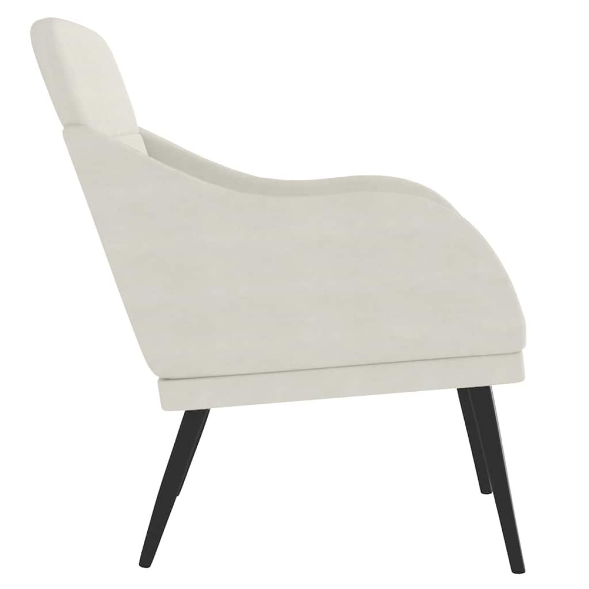 vidaXL Πολυθρόνα Κρεμ 63x76x80 εκ. Βελούδινη