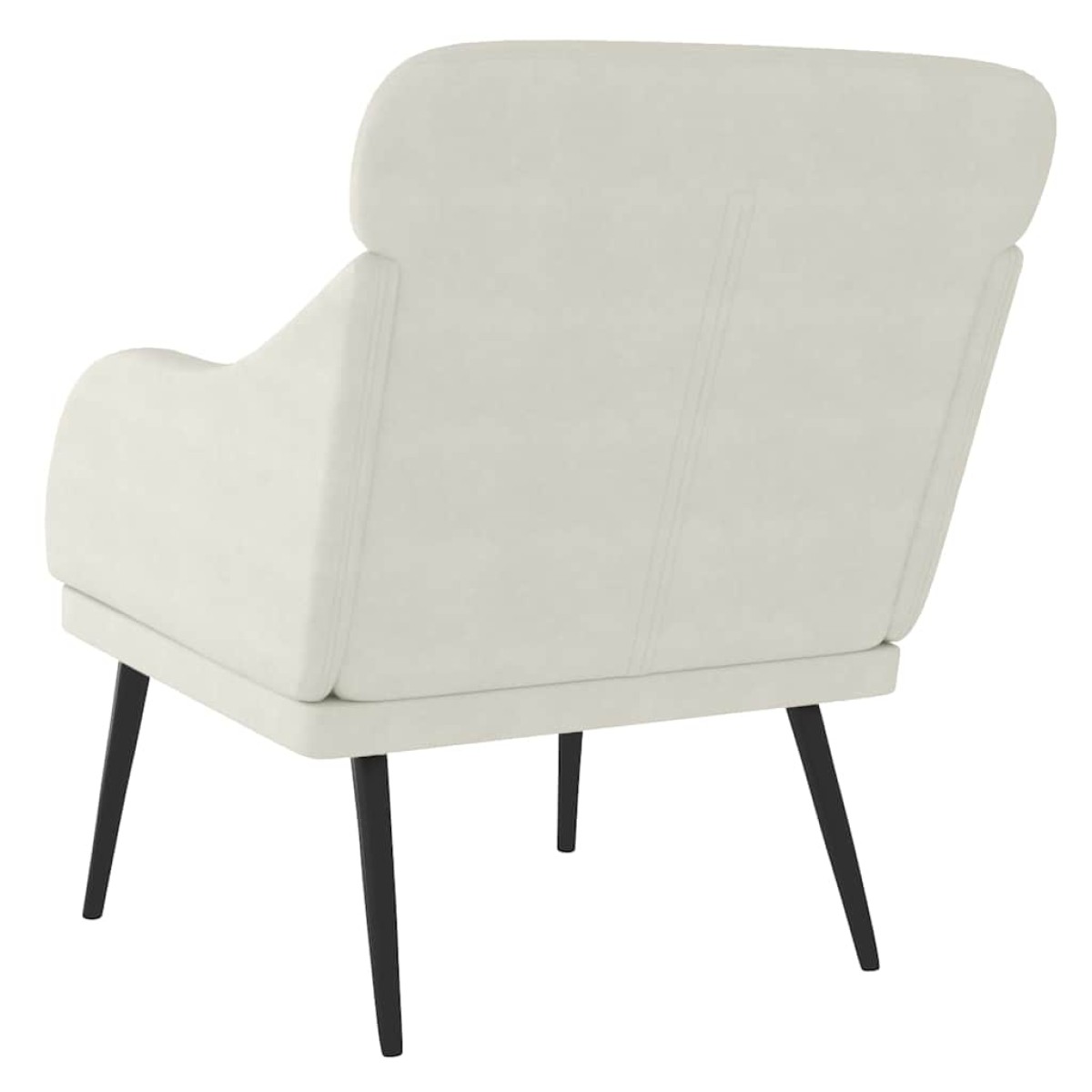 vidaXL Πολυθρόνα Κρεμ 63x76x80 εκ. Βελούδινη