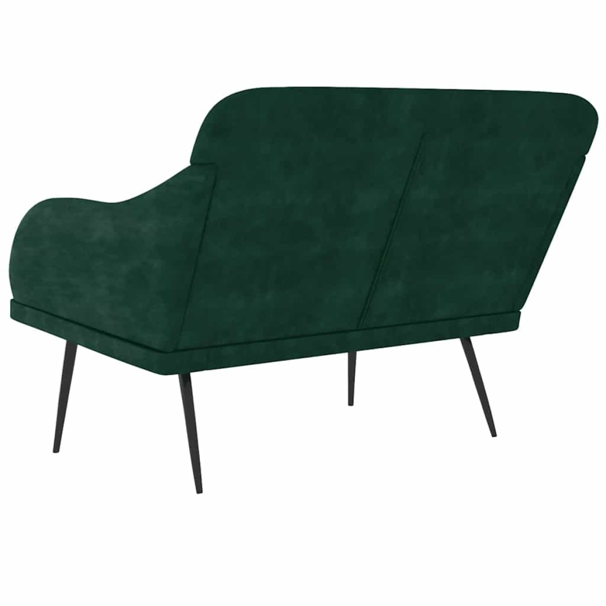 vidaXL Πάγκος Σκούρο Πράσινο 110x76x80 εκ. Βελούδινος