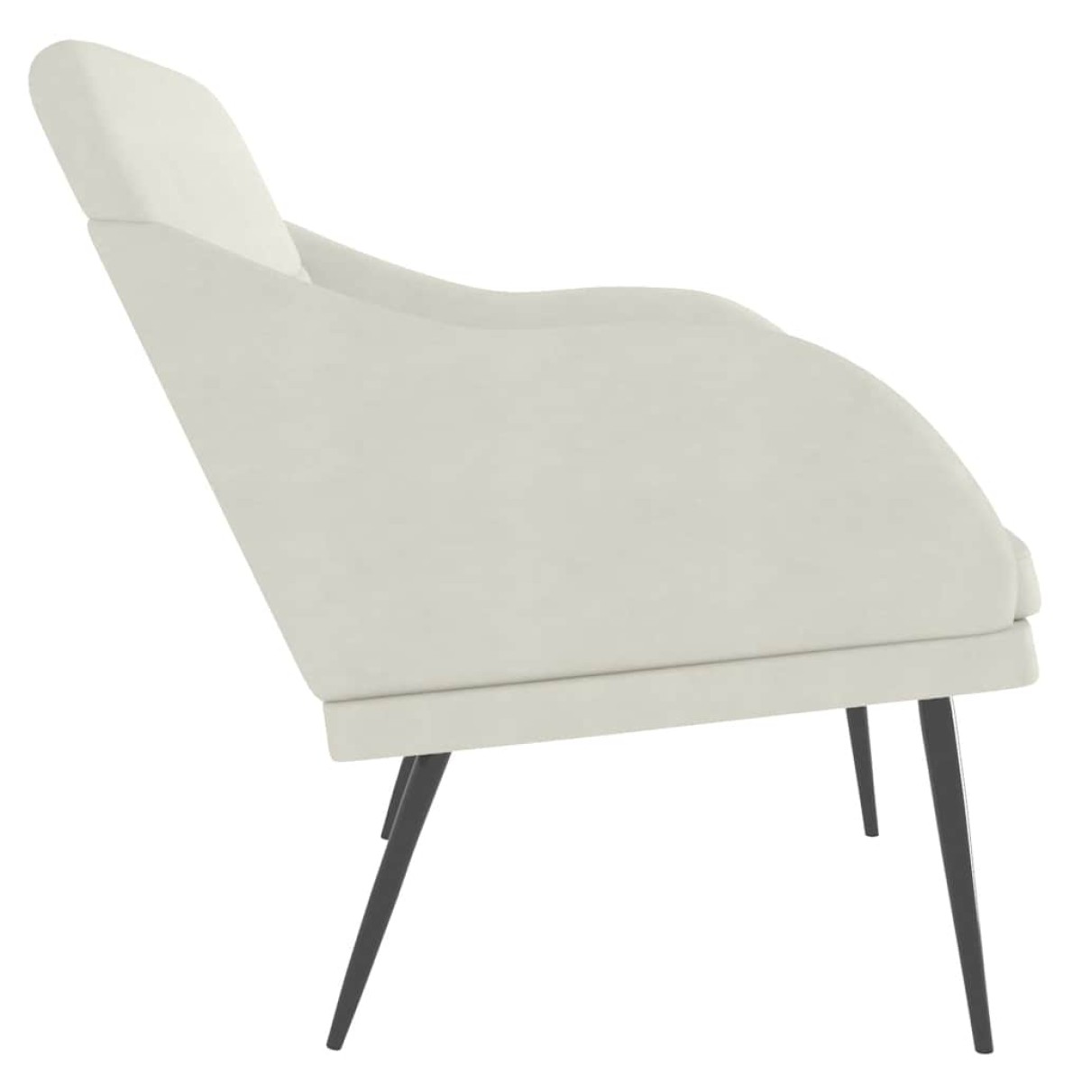 vidaXL Πάγκος Κρεμ 110x76x80 εκ. Βελούδινος