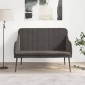 vidaXL Πάγκος Σκούρο Γκρι 110x76x80 εκ. Βελούδινος