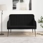 vidaXL Πάγκος Μαύρος 110x76x80 εκ. Βελούδινος