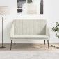 vidaXL Πάγκος Κρεμ 110x76x80 εκ. Βελούδινος