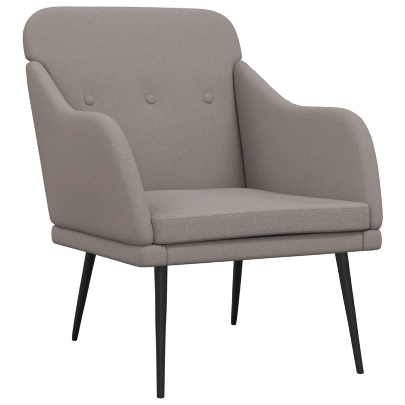 vidaXL Πολυθρόνα Taupe 63 x 76 x 80 εκ. Υφασμάτινη