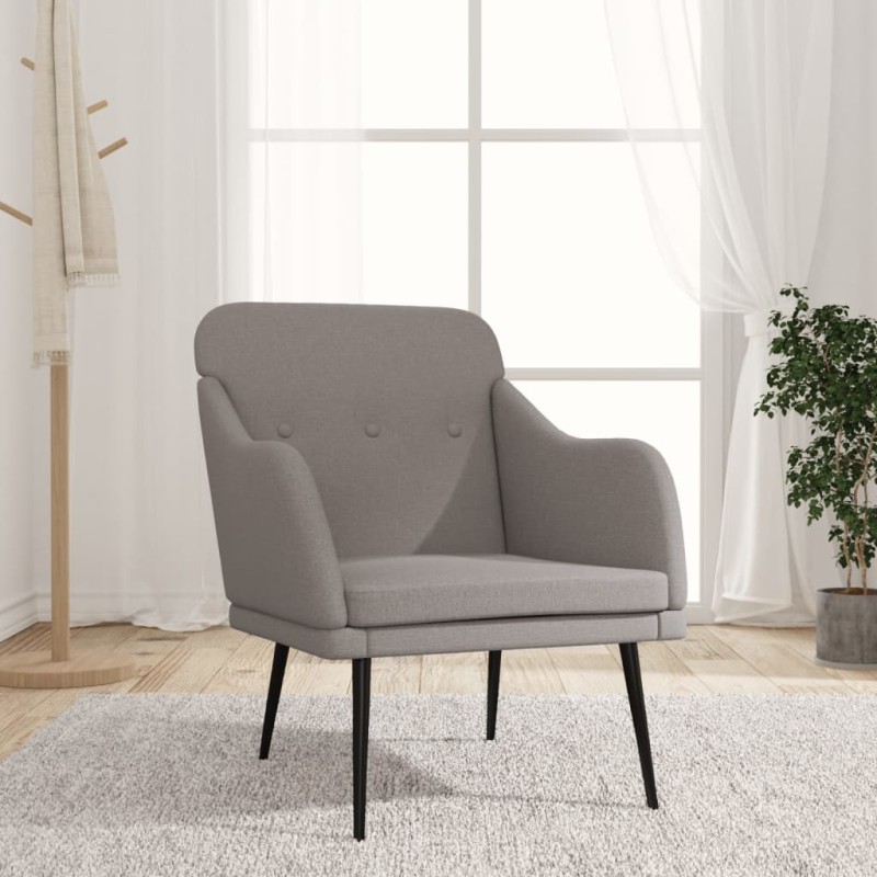 vidaXL Πολυθρόνα Taupe 63 x 76 x 80 εκ. Υφασμάτινη