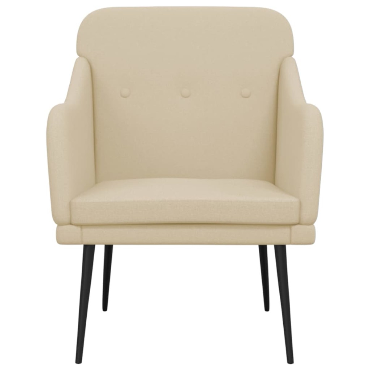 vidaXL Πολυθρόνα Κρεμ 63 x 76 x 80 εκ. Υφασμάτινη