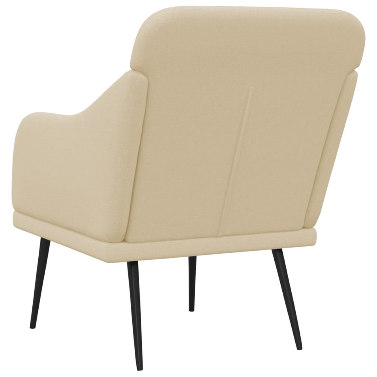 vidaXL Πολυθρόνα Κρεμ 63 x 76 x 80 εκ. Υφασμάτινη