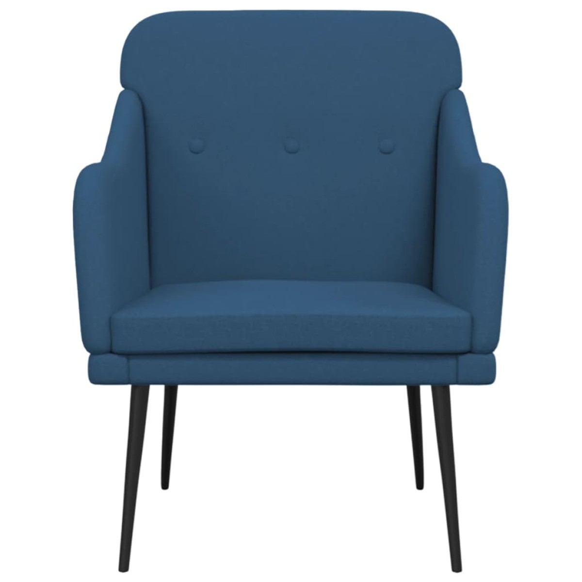 vidaXL Πολυθρόνα Μπλε 63 x 76 x 80 εκ. Υφασμάτινη