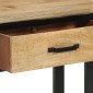 vidaXL Τραπέζι Κονσόλα 110x30x75 εκ. από Μασίφ Ακατέργαστο Ξύλο Μάνγκο