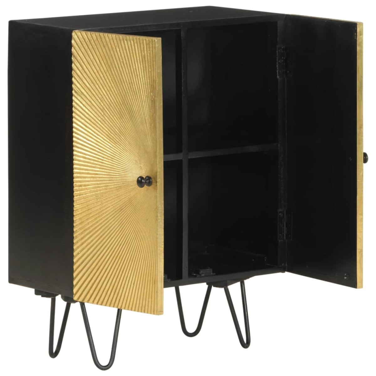 vidaXL Ντουλάπι 55 x 30 x 75 εκ. από Μασίφ Ξύλο Μάνγκο