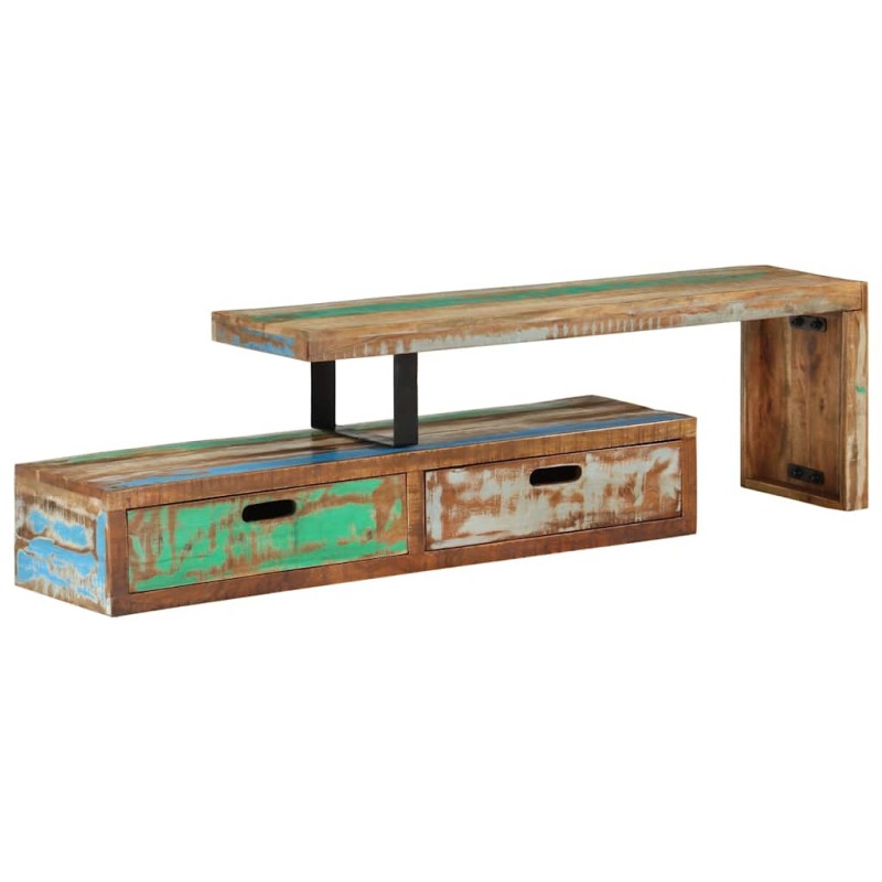 vidaXL Βάση Τηλεόρασης (118-200) x 30x40 εκ. από Μασίφ Ξύλο Ανακυκλωμένου Ξύλου