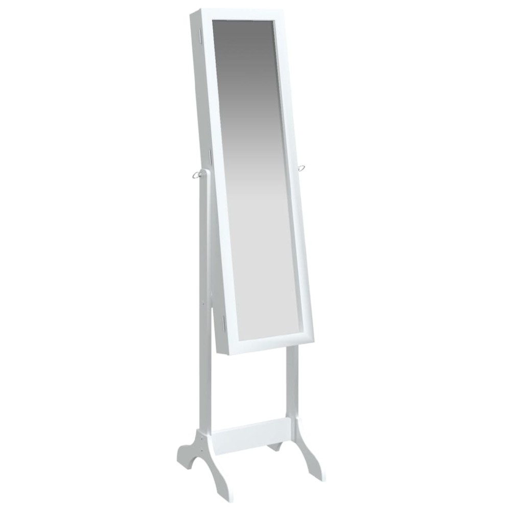 vidaXL Καθρέφτης Επιδαπέδιος Λευκός 34 x 37 x 146 εκ.