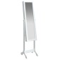 vidaXL Καθρέφτης Επιδαπέδιος Λευκός 34 x 37 x 146 εκ.