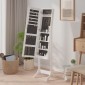 vidaXL Καθρέφτης Επιδαπέδιος Λευκός 34 x 37 x 146 εκ.
