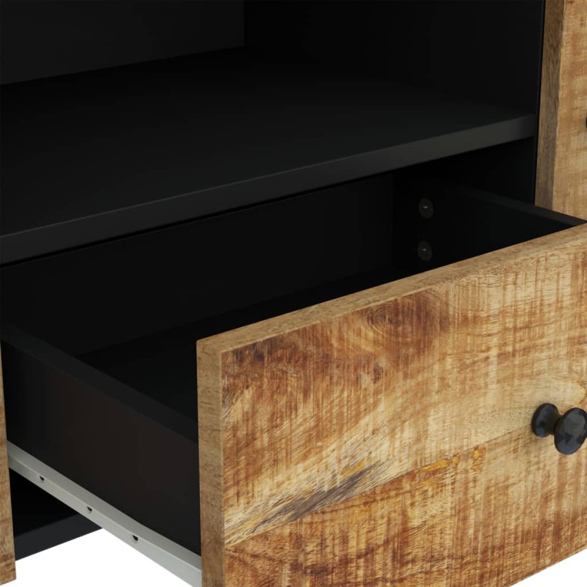 vidaXL Έπιπλο Τηλεόρασης 105x33,5x46 εκ Μασίφ Ξύλο Μάνγκο & Επεξ. Ξύλο