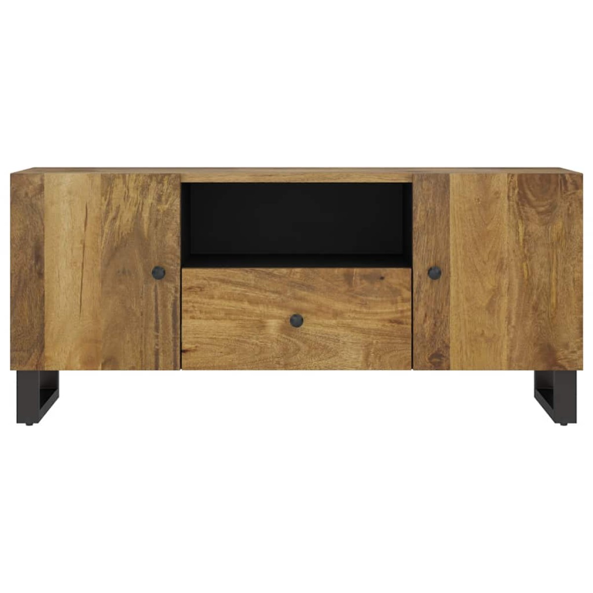 vidaXL Έπιπλο Τηλεόρασης 105x33,5x46 εκ Μασίφ Ξύλο Μάνγκο & Επεξ. Ξύλο