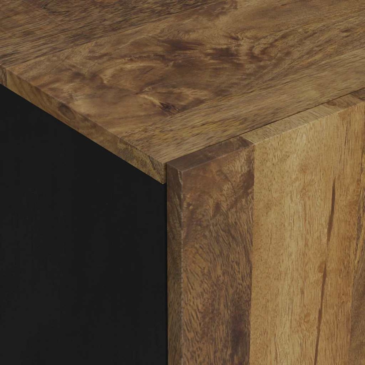 vidaXL Έπιπλο Τηλεόρασης 105x33,5x46 εκ Μασίφ Ξύλο Μάνγκο & Επεξ. Ξύλο
