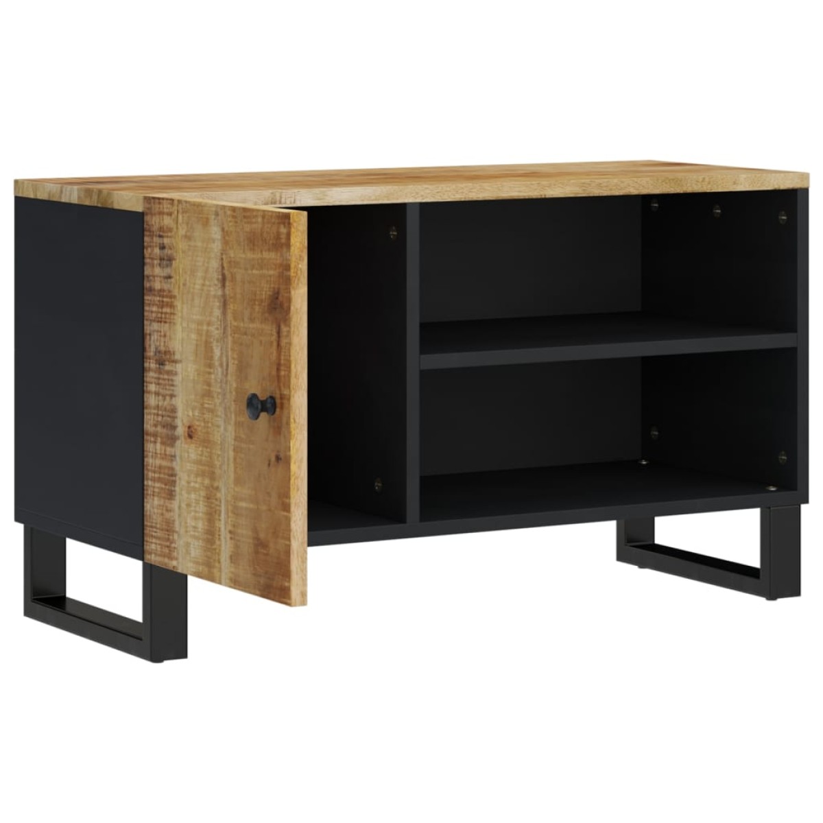 vidaXL Έπιπλο Τηλεόρασης 80x33x46 εκ. Μασίφ Ξύλο Μάνγκο & Επεξ. Ξύλο