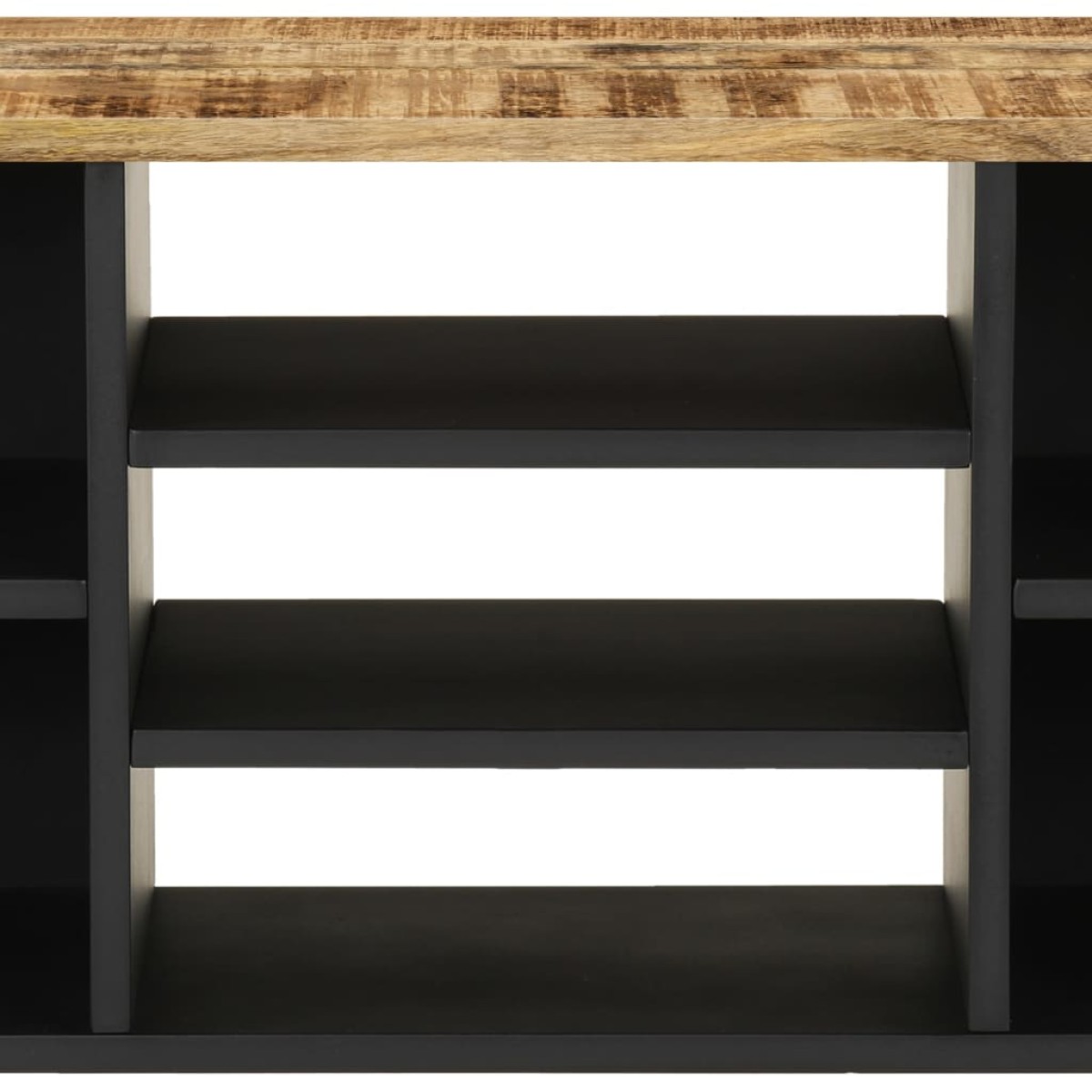 vidaXL Έπιπλο Τηλεόρασης 100x33x46 εκ. Μασίφ Ξύλο Μάνγκο & Επεξ. Ξύλο