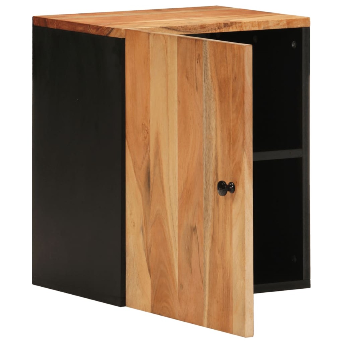vidaXL Ντουλάπι Μπάνιου Επιτοίχιο 38x33x48 εκ. από Μασίφ Ξύλο Ακακίας
