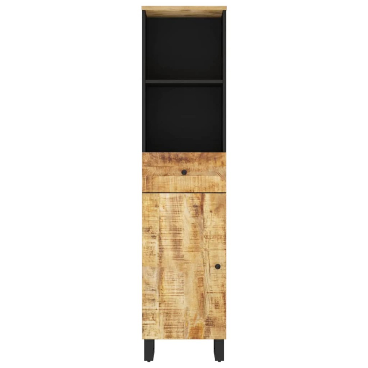 vidaXL Ντουλάπι Μπάνιου 38 x 33 x 160 εκ. από Μασίφ Ξύλο Μάνγκο