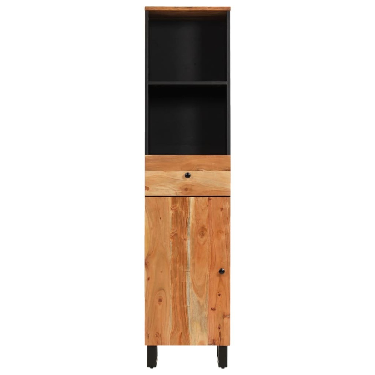 vidaXL Ντουλάπι Μπάνιου 38 x 33 x 160 εκ. από Μασίφ Ξύλο Ακακίας