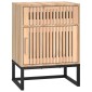 vidaXL Κομοδίνα 2 τεμ. 40x30x55,5 εκ Επεξεργασμένο Ξύλο & Σίδερο