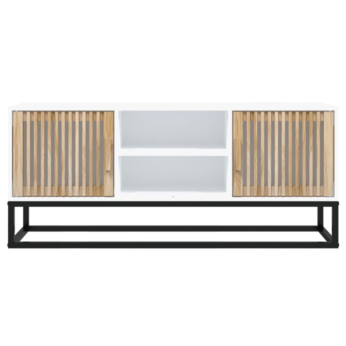 vidaXL Έπιπλο Τηλεόρασης Λευκό 105x30x45 εκ. Επεξεργασμένο Ξύλο/Σίδερο
