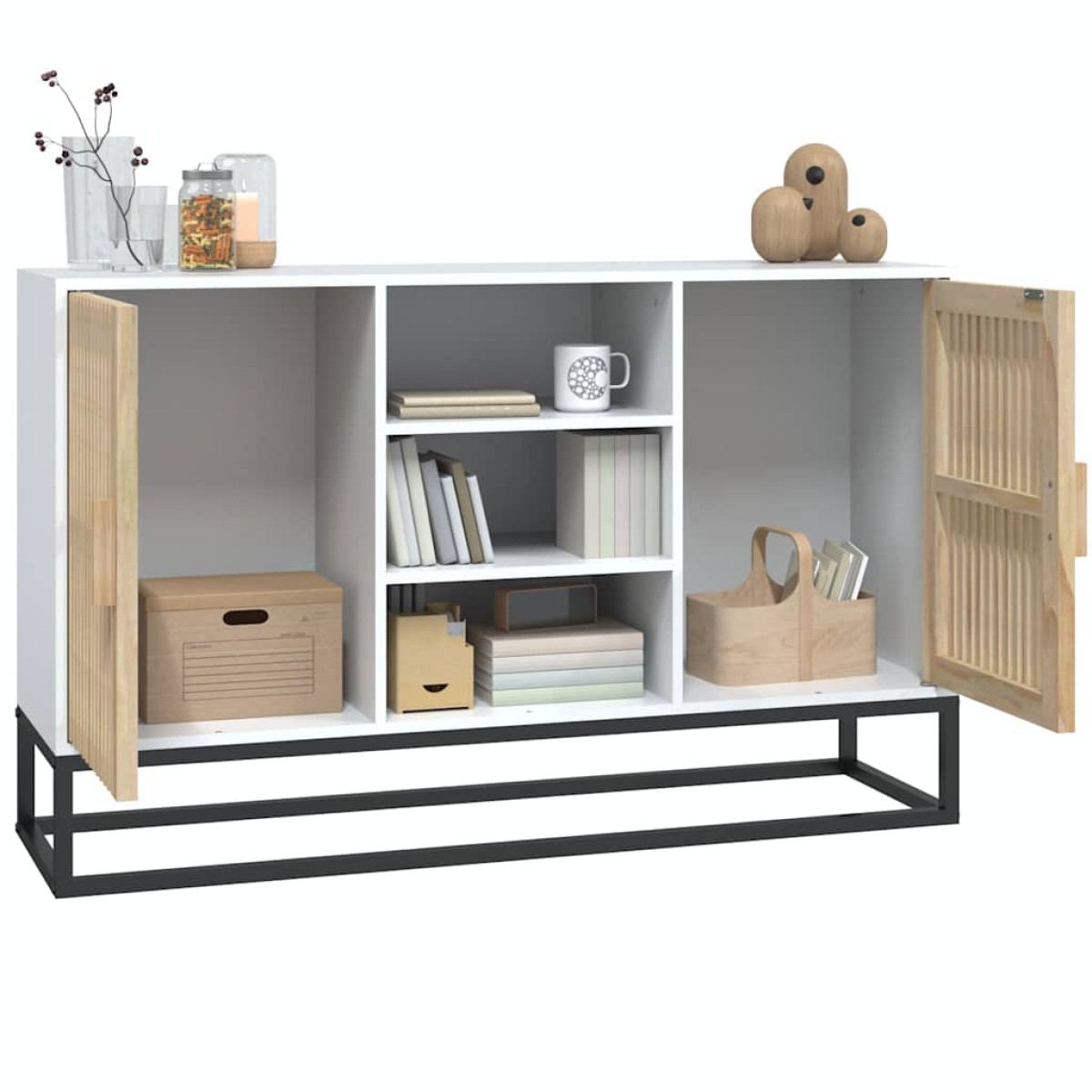 vidaXL Ντουλάπι Λευκό 105 x 30 x 65 εκ. από Επεξεργασμένο Ξύλο
